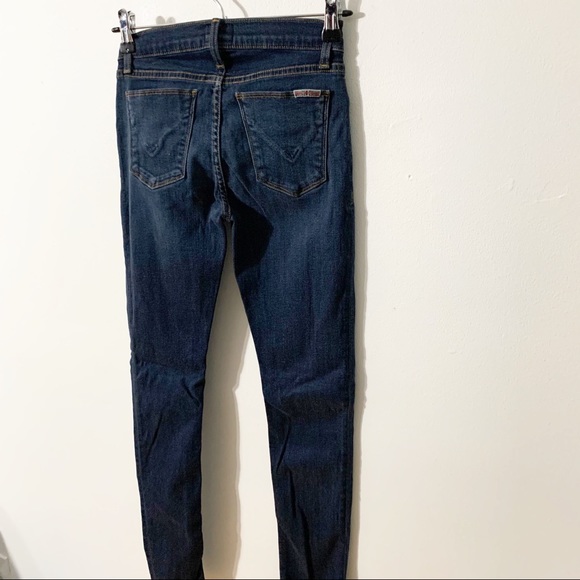 Hudson Super Skinny Krista Style Dark Indigo Wash Denim Jeans Five Pocket Style - Picture 6 of 13